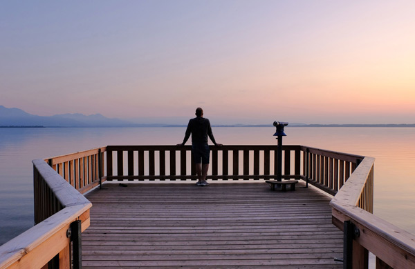 Berglinien am Chiemsee Übersee - Feldwies